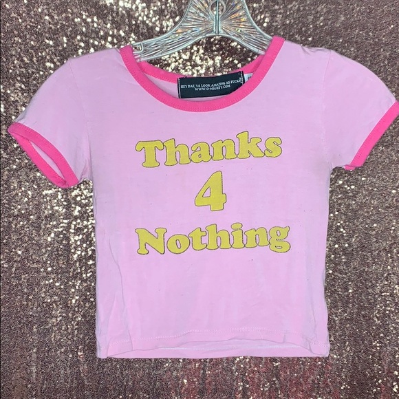 omighty Tops - O-mighty pink crop top